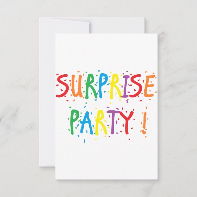 Invitations de "fête" (Devant)