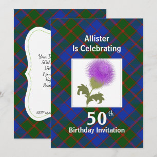 Invitations de fête à thème écossais