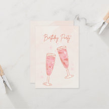 Invitations de fête d'anniversaire