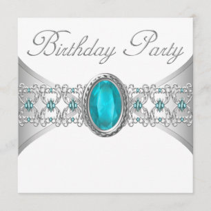 Invitations de fête d'anniversaire d'argent de