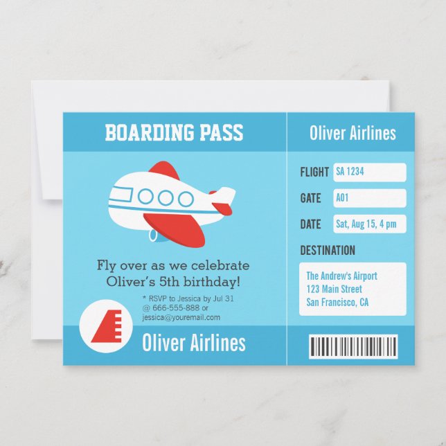 Invitations de fête d'anniversaire de carte (Devant)