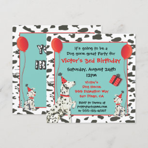 Invitations de fête d'anniversaire de Chien et Chi
