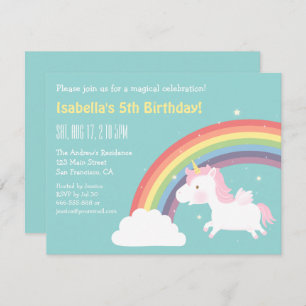 Invitations de fête d'anniversaire de filles