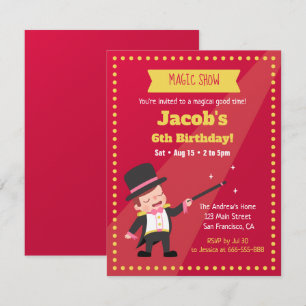 Invitations de fête d'anniversaire de garçon de