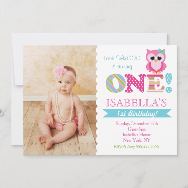 Invitations de fête d'anniversaire de hibl pour un (Devant)