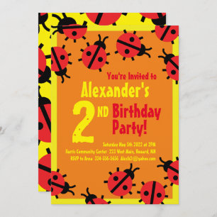 Invitations de fête d'anniversaire de l'animal Lad