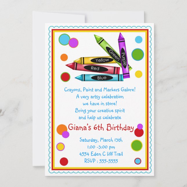 Invitations de fête d'anniversaire de métier de (Devant)
