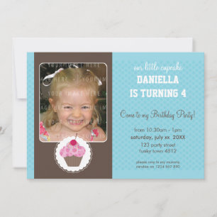 INVITATIONS DE FÊTE D'ANNIVERSAIRE DE PHOTO : :