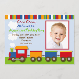 Invitations de fête d'anniversaire de photo de