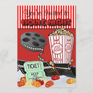 Invitations de fête d'anniversaire de soirée