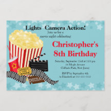 Invitations de fête d'anniversaire de soirée