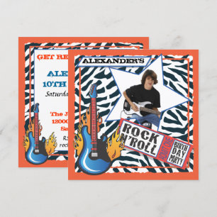 Invitations de fête d'anniversaire de vedette du
