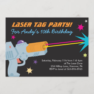 Invitations de fête d'anniversaire d'étiquette de