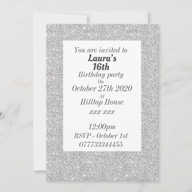 Invitations de fête d'anniversaire personnalisées (Devant)