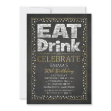 Invitations de fête d'anniversaire personnalisées 