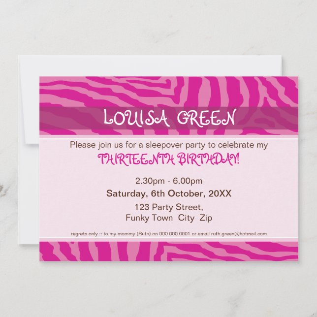 Invitations DE FÊTE D'ANNIVERSAIRE :: poster de an (Devant)