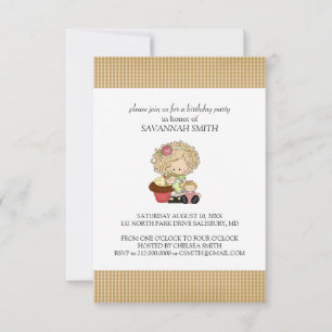 Invitations de fête d'anniversaire pour une fille