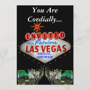 Invitations de Fête de la mariée de Las Vegas