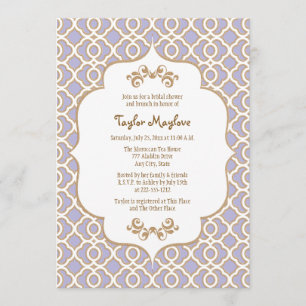 Invitations de Fête de l'mariée marocaine en viole