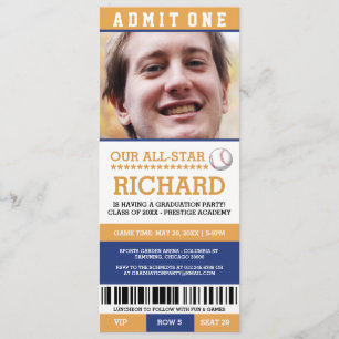 Invitations de fête de remise des diplômes de
