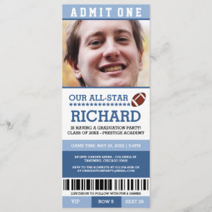 Invitations de fête de remise des diplômes du