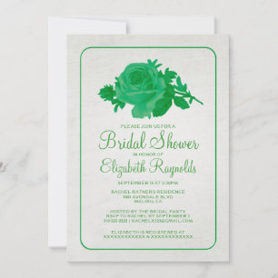 Invitations de Fête des mariées de fleurs et de fl