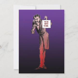 Invitations de fête d'Halloween diable