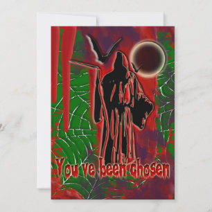 Invitations de fête d'Halloween - modèle de person