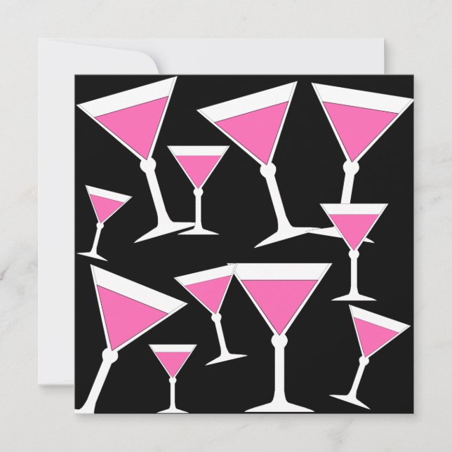 Invitations de fête du 21e anniversaire (Devant)