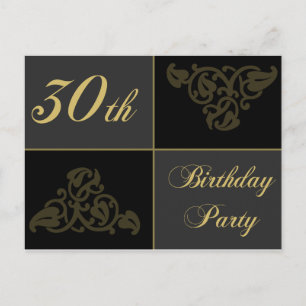 Invitations de fête du 30e anniversaire