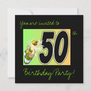 Invitations de fête du 50e anniversaire