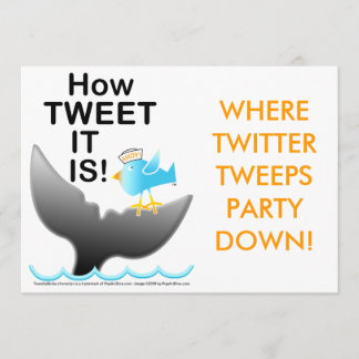 Invitations De Fête Twitter - Quel TWEET C'Est !