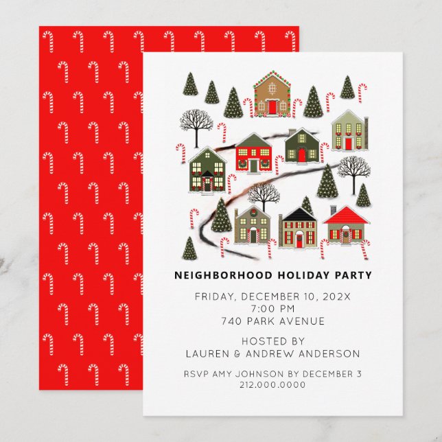 Invitations de fêtes (Devant / Derrière)