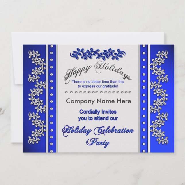 Invitations de fêtes de fêtes d'affaires (Devant)