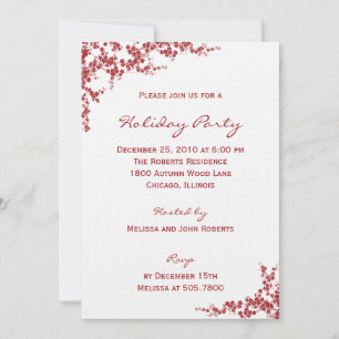 Invitations de Fêtes en fleurs