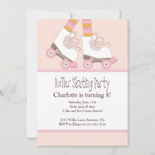 Invitations De Filles À Patinage À Thèmes