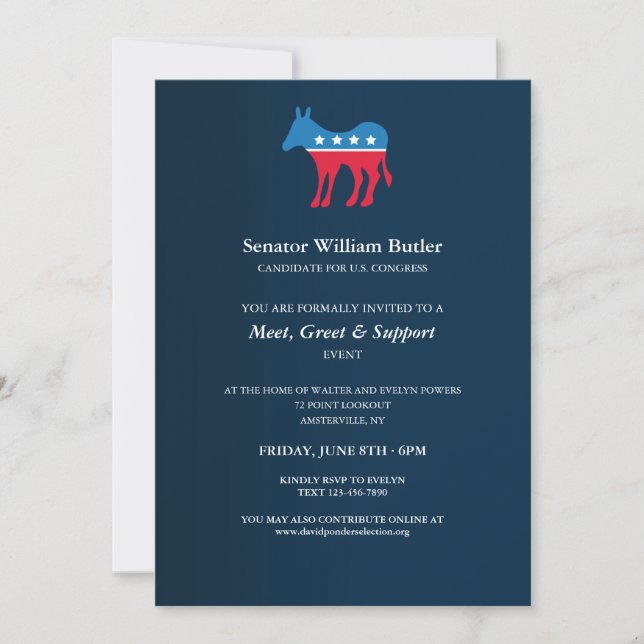 Invitations de financement démocrate (Devant)