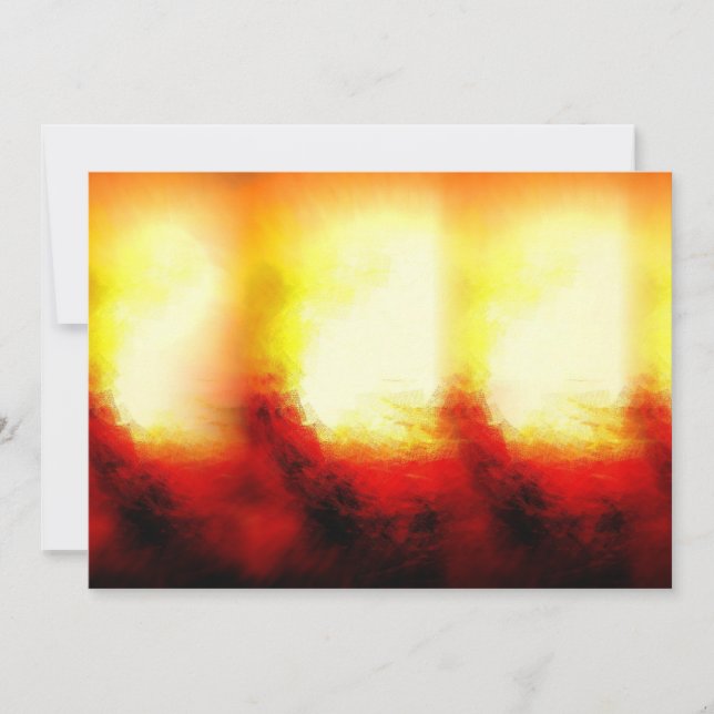 Invitations de flammes Abstraites (Devant)