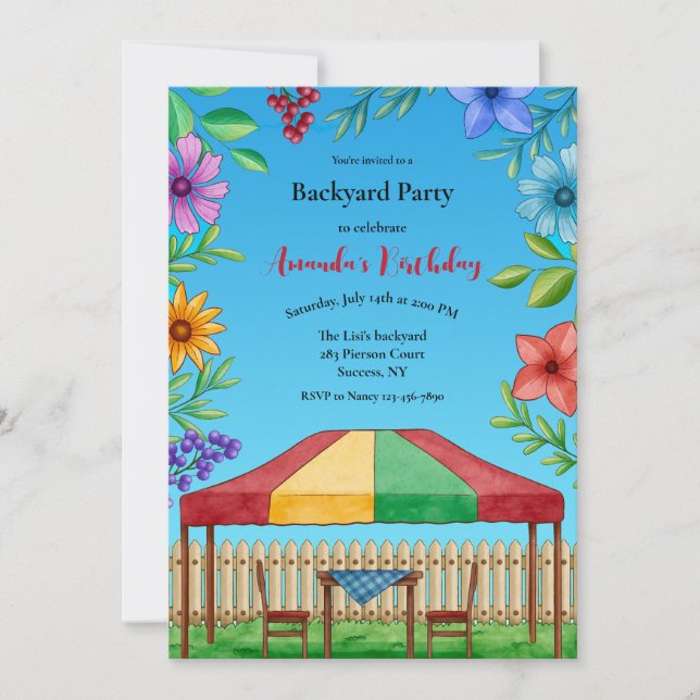 Invitations de Garden Party (Devant)