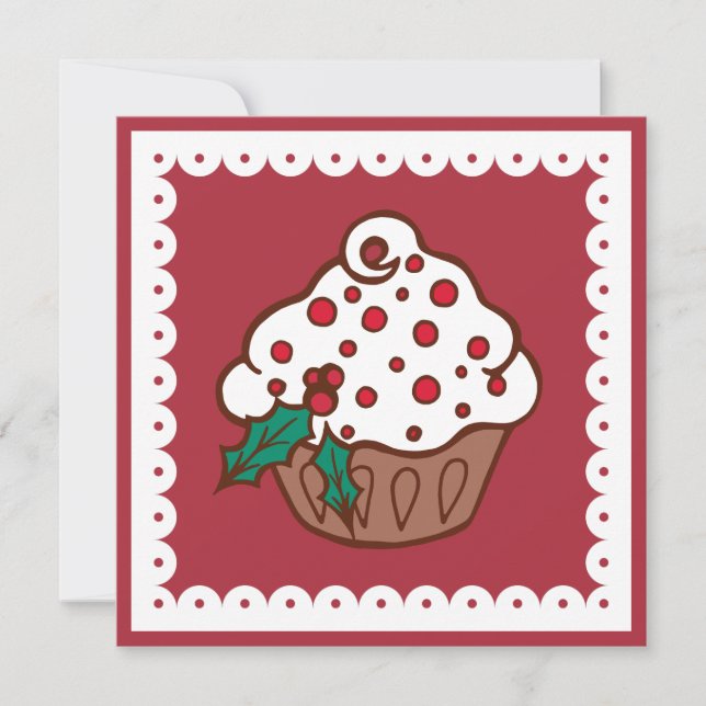 Invitations de gâteaux de vacances (Devant)