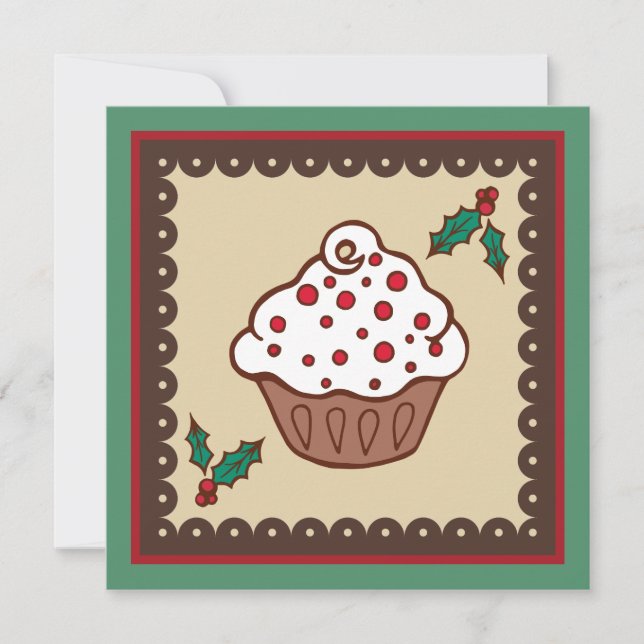 Invitations de gâteaux de vacances (Devant)