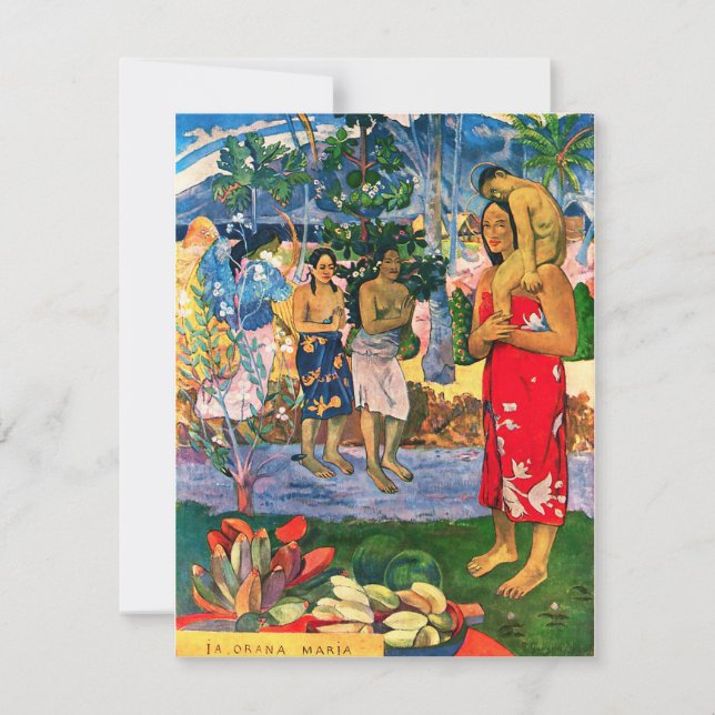 Invitations de Gauguin Ia Orana Maria (Devant)