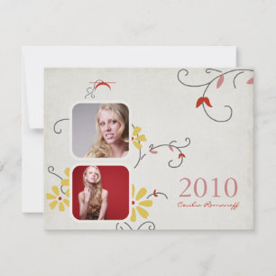 Invitations de graduation de jardin simple