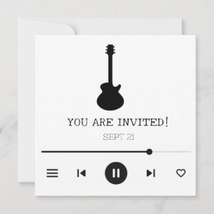 Invitations de guitare - Utilisation multiple