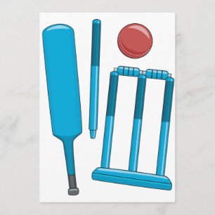 Invitations de jeux de cricket