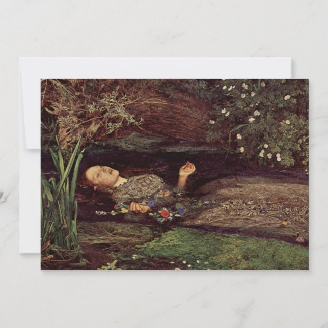 Invitations de John Everett Millais Ophélie (Devant)