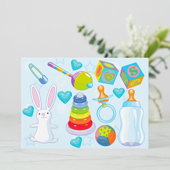 Invitations de jouets pour bébés (Créateur téléchargé)
