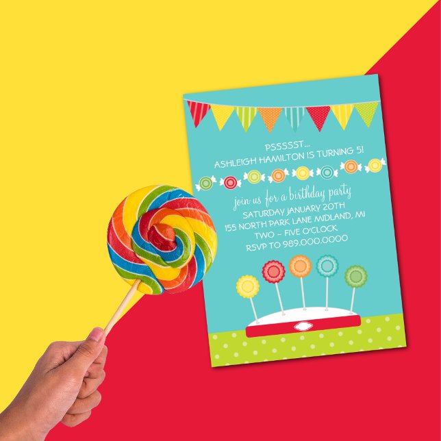 Invitations de la fête Anniversaire de enfant (thè (Créateur téléchargé)