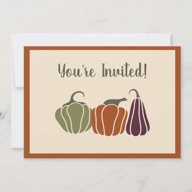 Invitations de la fête d'action de grâce (Devant)