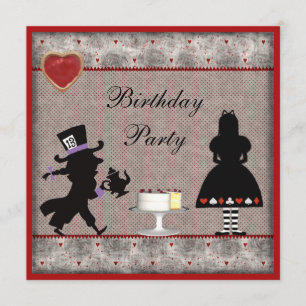 Invitations de la fête d'anniversaire d'Alice et M